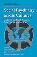 Cover: Social Psychiatry across Cultures - Springer