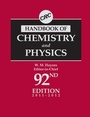 Cover: CRC Handbook of Chemistry and Physics, 92nd Edition - CRC Press