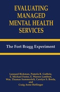 Cover: Evaluating Managed Mental Health Services - Plenum Publishing Co.,N.Y.