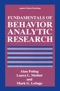 Cover: Fundamentals of Behavior Analytic Research - Springer