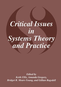 Enlarge image Cover: Critical Issues in Systems Theory and Practice - Plenum Publishing Co.,N.Y.