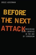 Cover: Before the Next Attack - Yale University Press