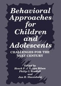 Cover: Behavioral Approaches for Children and Adolescents - Springer