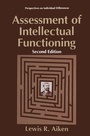 Cover: Assessment of Intellectual Functioning - Kluwer Academic/Plenum Publishers