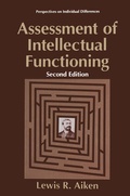 Cover: Assessment of Intellectual Functioning - Kluwer Academic/Plenum Publishers