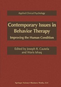 Cover: Contemporary Issues in Behavior Therapy - Kluwer Academic/Plenum Publishers
