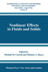 Enlarge image Cover: Nonlinear Effects in Fluids and Solids - Kluwer Academic / Plenum Publishers