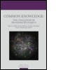 Cover: Common Knowledge - Taylor & Francis