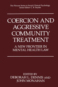 Enlarge image Cover: Coercion and Aggressive Community Treatment - Springer