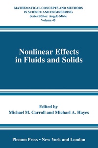 Enlarge image Cover: Nonlinear Effects in Fluids and Solids - Springer