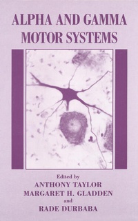 Enlarge image Cover: Alpha and Gamma Motor Systems - Springer