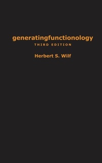Abbildung von: generatingfunctionology - A K Peters