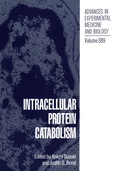 Cover: Intracellular Protein Catabolism - Springer