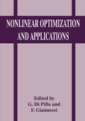 Cover: Nonlinear Optimization and Applications - Kluwer Academic/Plenum Publishers