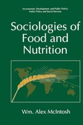 Cover: Sociologies of Food and Nutrition - Plenum Publishing Co.,N.Y.