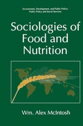 Cover: Sociologies of Food and Nutrition - Springer