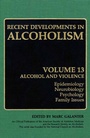 Cover: Recent Developments in Alcoholism - Kluwer Academic/Plenum Publishers