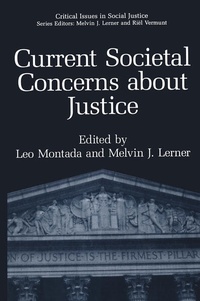 Enlarge image Cover: Current Societal Concerns about Justice - Plenum Publishing Co.,N.Y.