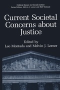 Cover: Current Societal Concerns about Justice - Springer
