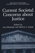 Cover: Current Societal Concerns about Justice - Springer