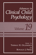Cover: Advances in Clinical Child Psychology - Springer