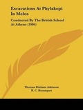 Cover: Excavations At Phylakopi In Melos - Kessinger Publishing