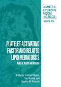 Cover: Platelet-Activating Factor and Related Lipid Mediators 2 - Plenum Publishing Co.,N.Y.