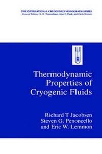 Enlarge image Cover: Thermodynamic Properties of Cryogenic Fluids - Kluwer Academic/Plenum Publishers