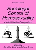 Cover: Sociolegal Control of Homosexuality - Kluwer Academic / Plenum Publishers