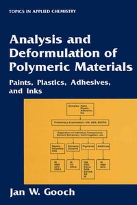 Enlarge image Cover: Analysis and Deformulation of Polymeric Materials - Kluwer Academic / Plenum Publishers