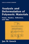 Cover: Analysis and Deformulation of Polymeric Materials - Springer