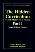Cover: The Hidden Curriculum - Faculty Made Tests in Science - Plenum Publishing Co.,N.Y.
