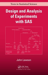 Enlarge image Cover: Design and Analysis of Experiments with SAS - Chapman & Hall/CRC