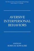 Cover: Aversive Interpersonal Behaviors - Springer