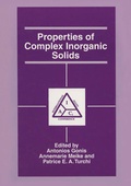 Cover: Properties of Complex Inorganic Solids - Springer