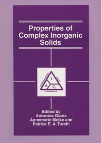 Enlarge image Cover: Properties of Complex Inorganic Solids - Springer