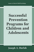 Cover: Successful Prevention Programs for Children and Adolescents - Springer