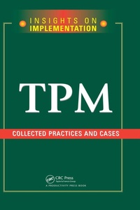 Abbildung von: TPM: Collected Practices and Cases - Productivity Press
