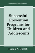 Cover: Successful Prevention Programs for Children and Adolescents - Springer