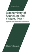 Cover: Biochemistry of Scandium and Yttrium, Part 1: Physical and Chemical Fundamentals - Springer