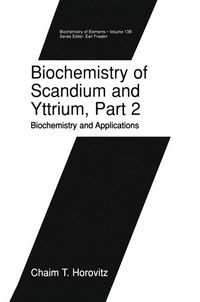 Abbildung von: Biochemistry of Scandium and Yttrium, Part 2: Biochemistry and Applications - Springer