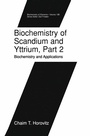 Cover: Biochemistry of Scandium and Yttrium, Part 2: Biochemistry and Applications - Springer