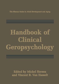 Enlarge image Cover: Handbook of Clinical Geropsychology - Springer