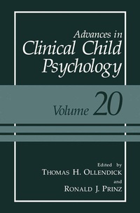 Abbildung von: Advances in Clinical Child Psychology - Springer