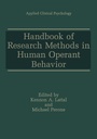 Cover: Handbook of Research Methods in Human Operant Behavior - Springer