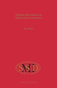 Abbildung von: Dispute Resolution in Electronic Commerce - Martinus Nijhoff