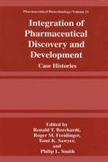 Cover: Integration of Pharmaceutical Discovery and Development - Plenum Publishing Co.,N.Y.