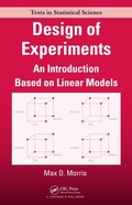 Cover: Design of Experiments - Chapman & Hall/CRC