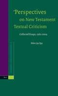 Cover: Perspectives on New Testament Textual Criticism - Brill