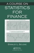 Cover: A Course on Statistics for Finance - Chapman & Hall/CRC